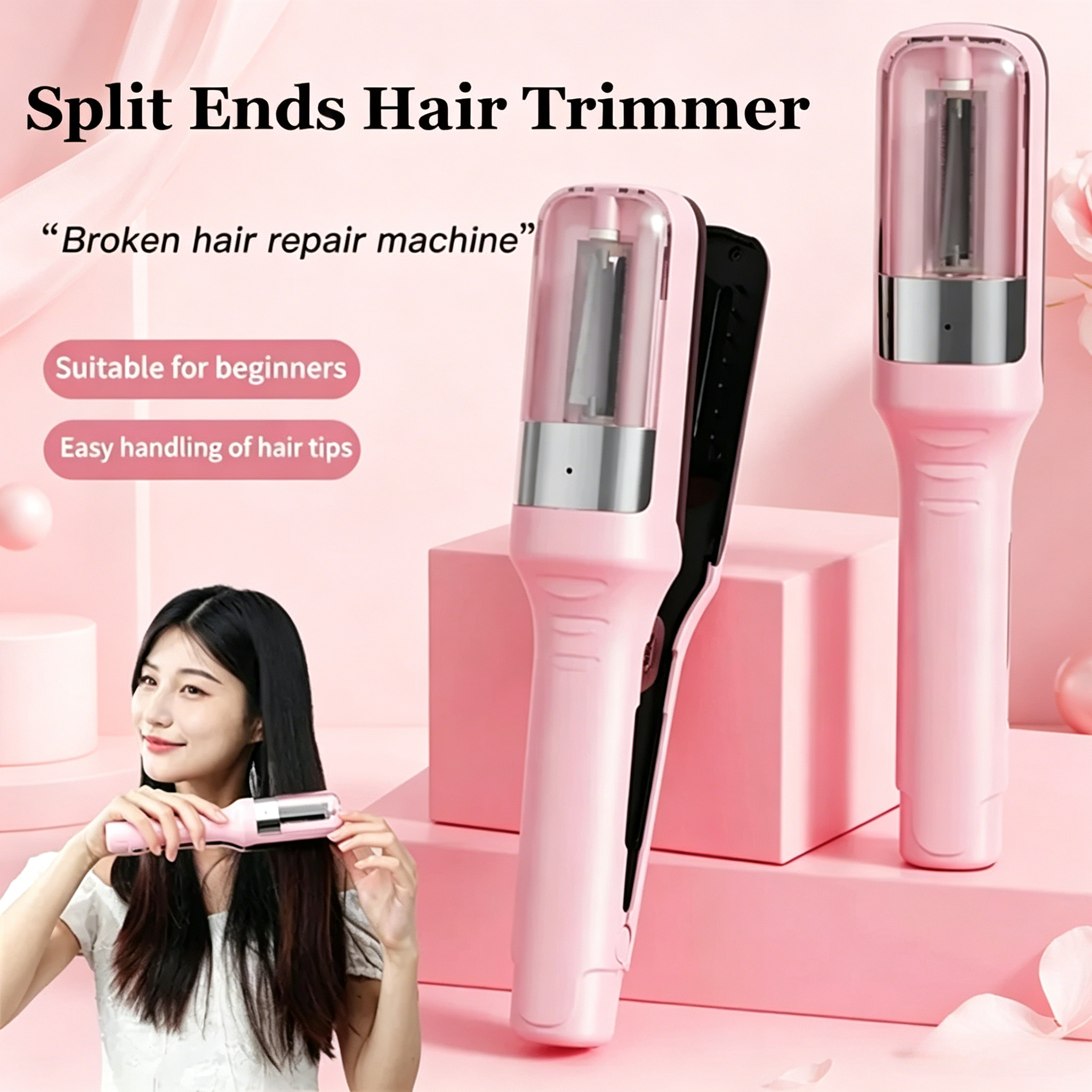 プロフェッショナルワイヤレス枝毛リムーバー充電式電気トリマー乾燥ダメージヘアヘアケアアクセサリー