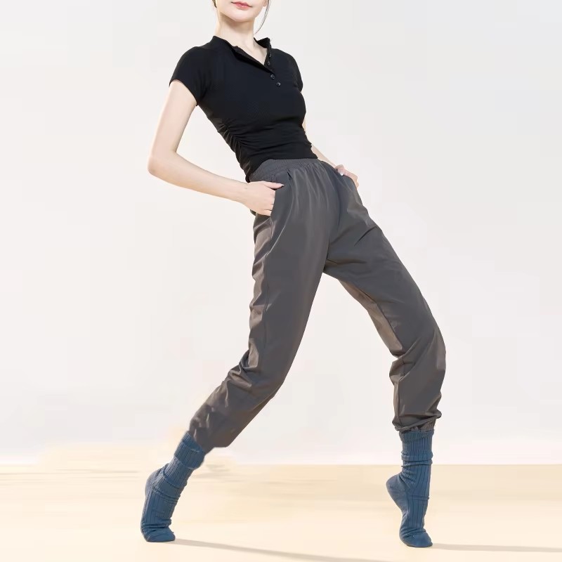 女性バレエダンスパンツ弾性ウエストだぶだぶのスポーツスウェットパンツ女の子大人サイクリングジョギングパンツヒップホップトラックスーツパンツ