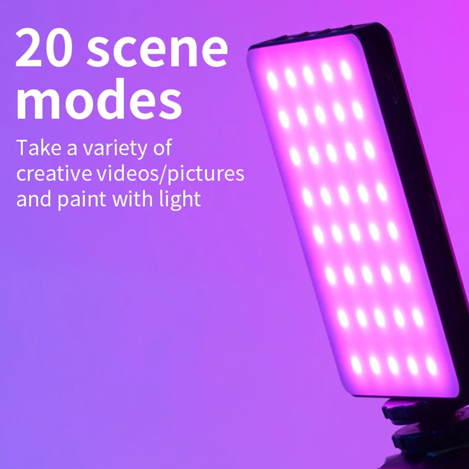 M16 Rgb ライトパネル 電話カメラ Vlog 用 フルカラー クリップオン電話ビデオライト LED 写真補助光 コールドシュー付き