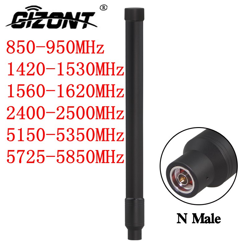 850-950MHz 1420-1530MHz 1560-1620MHz 2400-2500MHz 5150-5350MHz 5725-5850MHz グラスファイバーアンテナ UAV干渉モジュールアンテナ