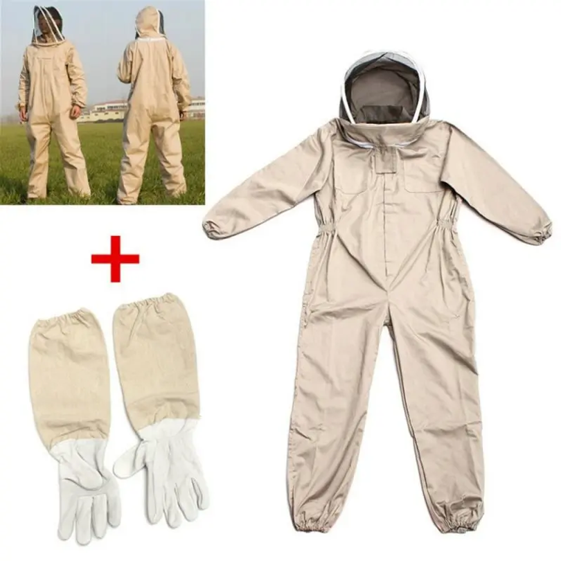 プロフェッショナル換気フルボディ養蜂養蜂スーツ手袋蜂服卸売