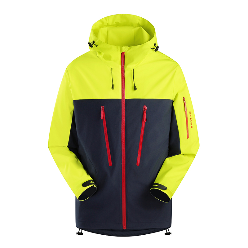 春の新メンズ登山ジャケット防風防水生地ファッションヒップホップデザインカジュアルオーバーサイズアウトドアコート