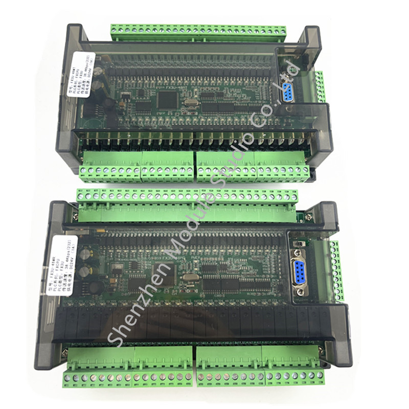 1 個 FX3U-48MT FX3U-48MR PLC 産業用制御ボード 6AD 2DA 24 入力 24 出力 RTC RS485 CAN 通信