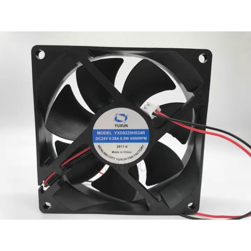 新しい CPU 冷却ファン YUXUN YXD9225HS24R 24 V 0.28A 6.5 ワット 9.2 センチメートル溶接機冷却ファン 92*92*25 ミリメートル