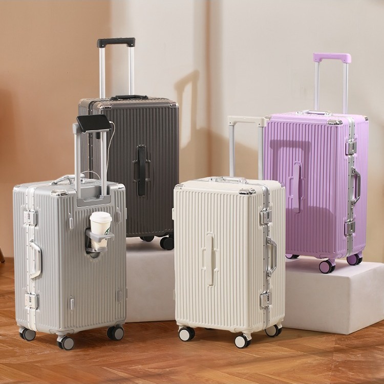 多機能荷物、女性用スーツケース、大容量28インチパスワードボックス、学生旅行スーツケース