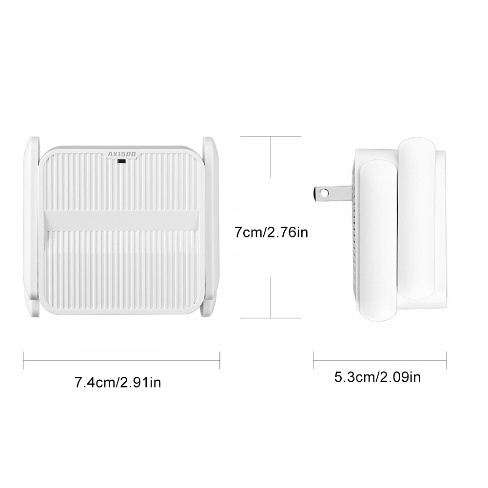 WiFi 6 リピーターエクステンダー 1500Mbps 信号ブースターアンプイーサネットポート付き Wi-Fi 信号アンプ長距離ネットワーク簡単セット