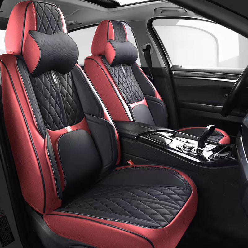 ユニバーサルカーシートカバーフルカバーの耐久性のある人工皮革シートクッション 90% セダン SUV 用フロントカバーとリアカバーが含まれます