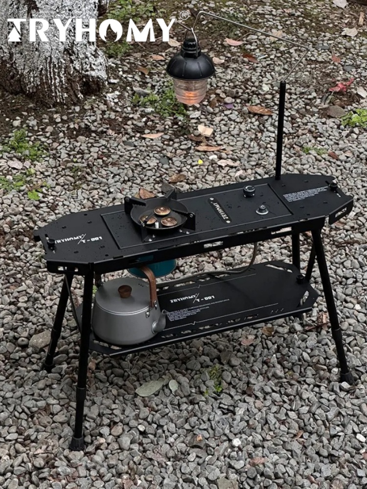 Tryhomy 屋外 0.5 ユニット スケートボード テーブル アルミ キャンプ テーブル 戦術システム ポータブル IGT 折りたたみソロテーブル 拡張可能