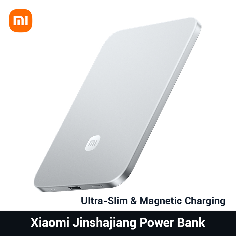 Xiaomi Jinshajiang パワーバンク 5000mAh 22.5 ワット最大 MDY-20-EB Qi ワイヤレス充電超薄型ポータブルバッテリー iPhone 17 Xiaomi 17