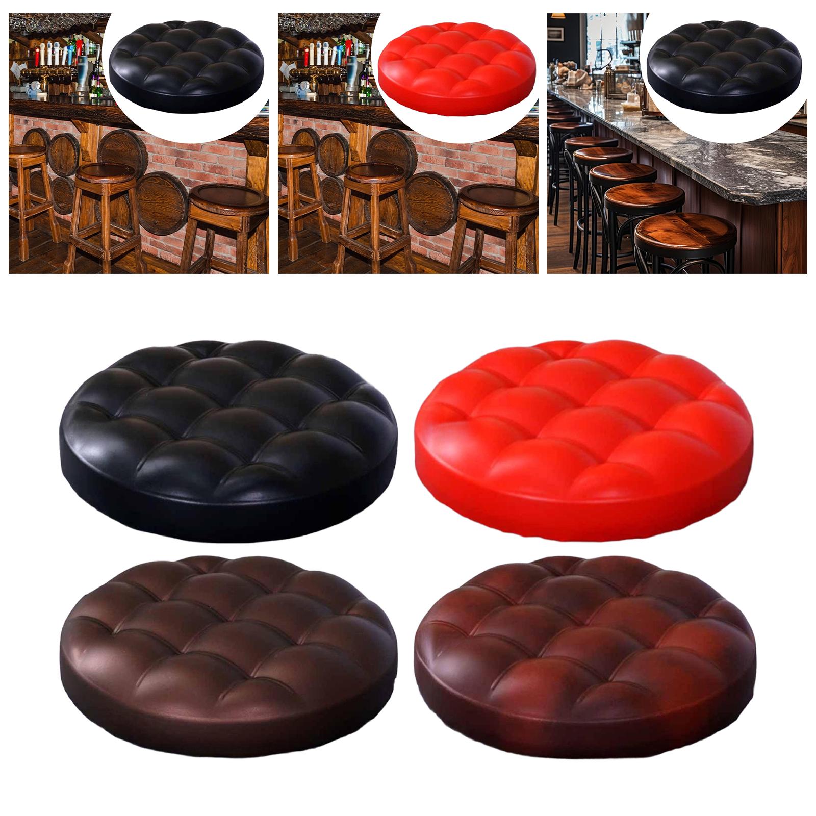 バースツールシートクッション PU レザーカバーヘビーデューティラウンド回転椅子パッドヘアサロンレストランダイニングルームホームキッチン用