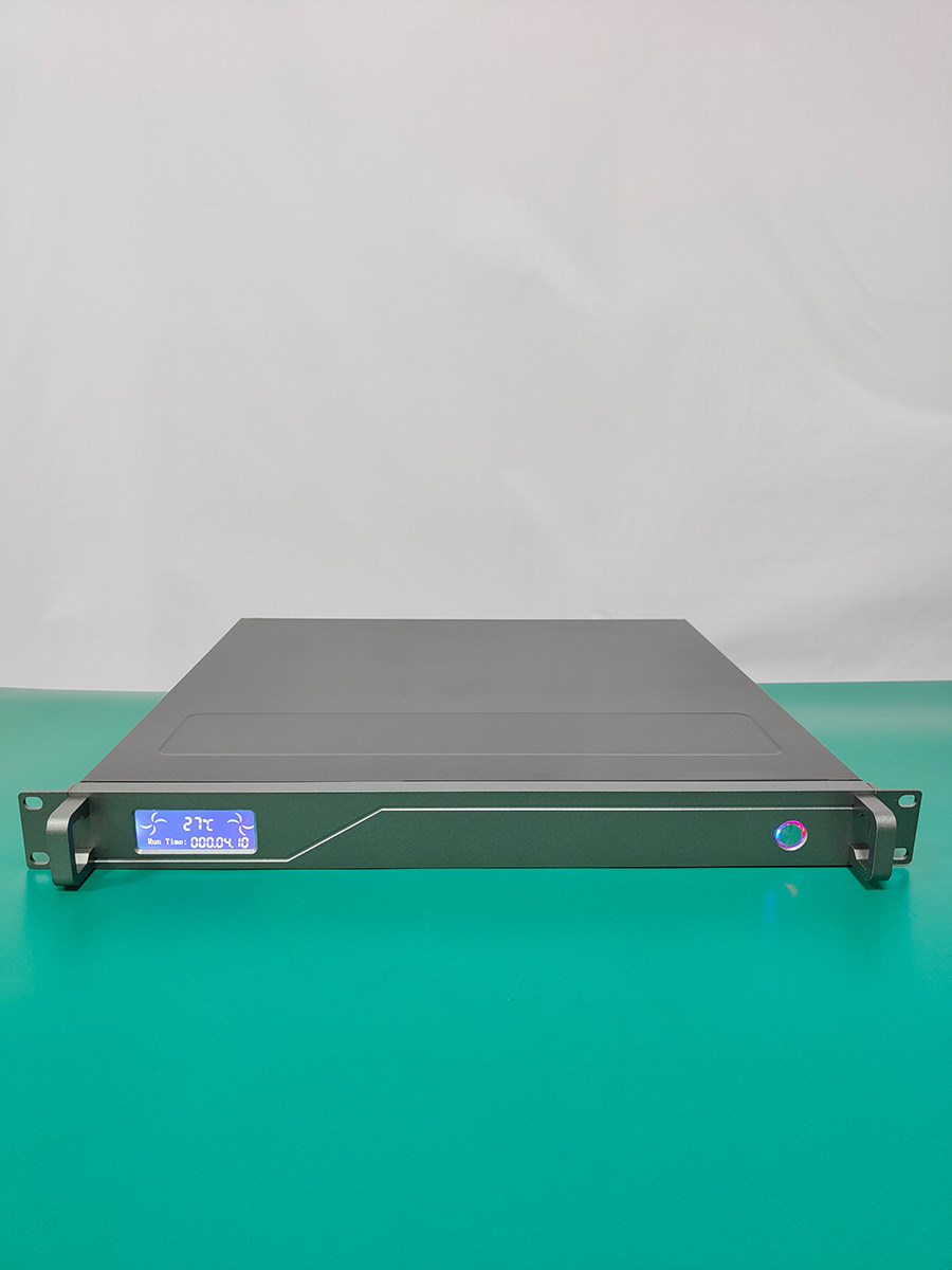 1U 産業用制御シャーシアルミパネル 400 温度表示 LCD ATX マザーボード産業用コンピュータサーバーケース