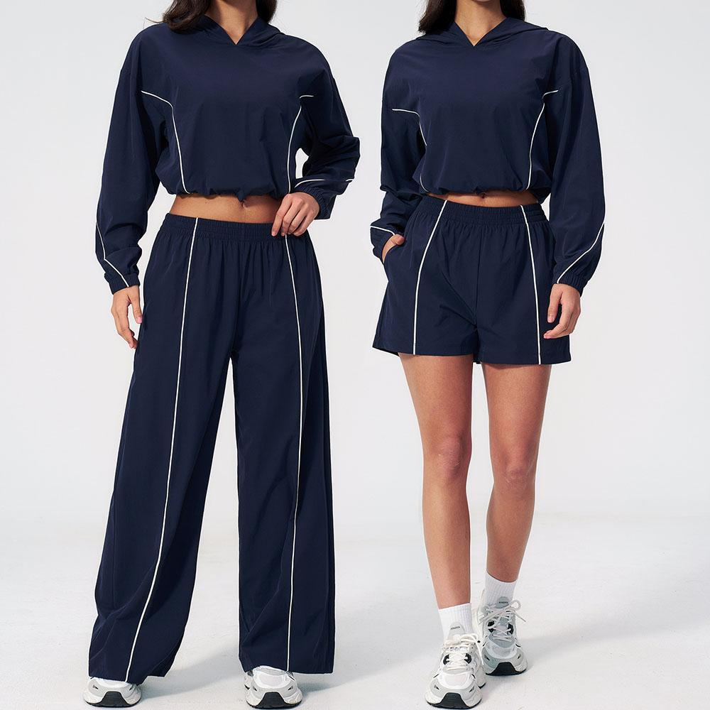 夏の日焼け止めスポーツセット 2 ピースヨガ女性のフィットネスセット日焼け止め長袖ジッパートップフィットネスエクササイズスピード乾燥パンツ