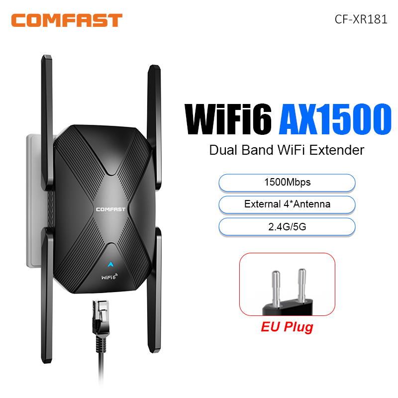COMFAST WiFi 6 WIFI レンジ エクステンダー AX1500 2G