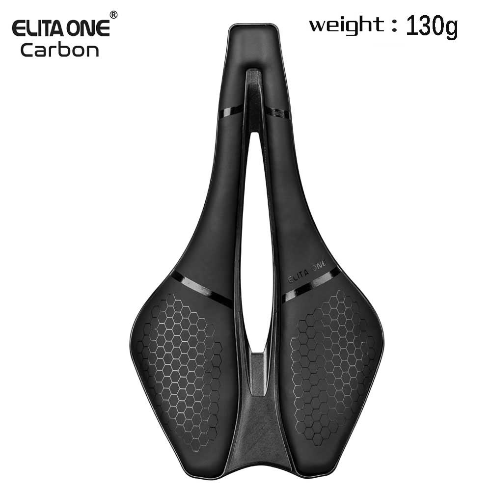 Elitaone カーボンレール自転車サドル 130 グラム軽量 245x139mm ロード MTB バイクシッター強化されたサイクリング体験
