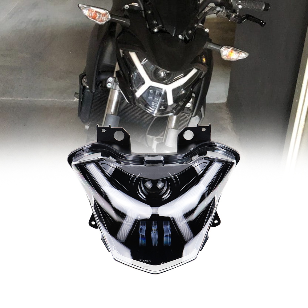 LED プロジェクターヘッドライト Kawasaki Z650 Versys-X300 KLE300 2017-2021 ハイ/ロービーム DRL フロント照明アップグレードアクセサリー