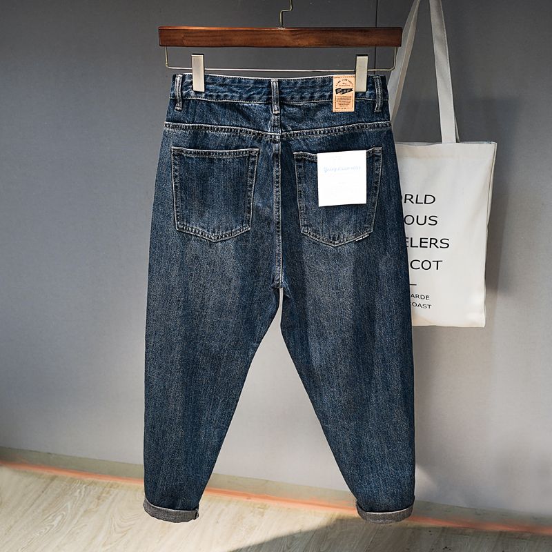 春と秋のカーゴ大根パンツスリム弾性日本ルーズメンズ 2025 新ブランド人気ストリートウェア服だぶだぶのジーンズ