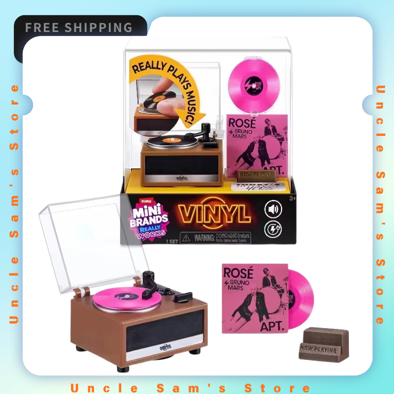 ZURU ミニブランドブラインドボールミニビニールレコードブラインドカプセルプレイアブルミニチュアレコードおもちゃサプライズブラインドボールグッズギフト