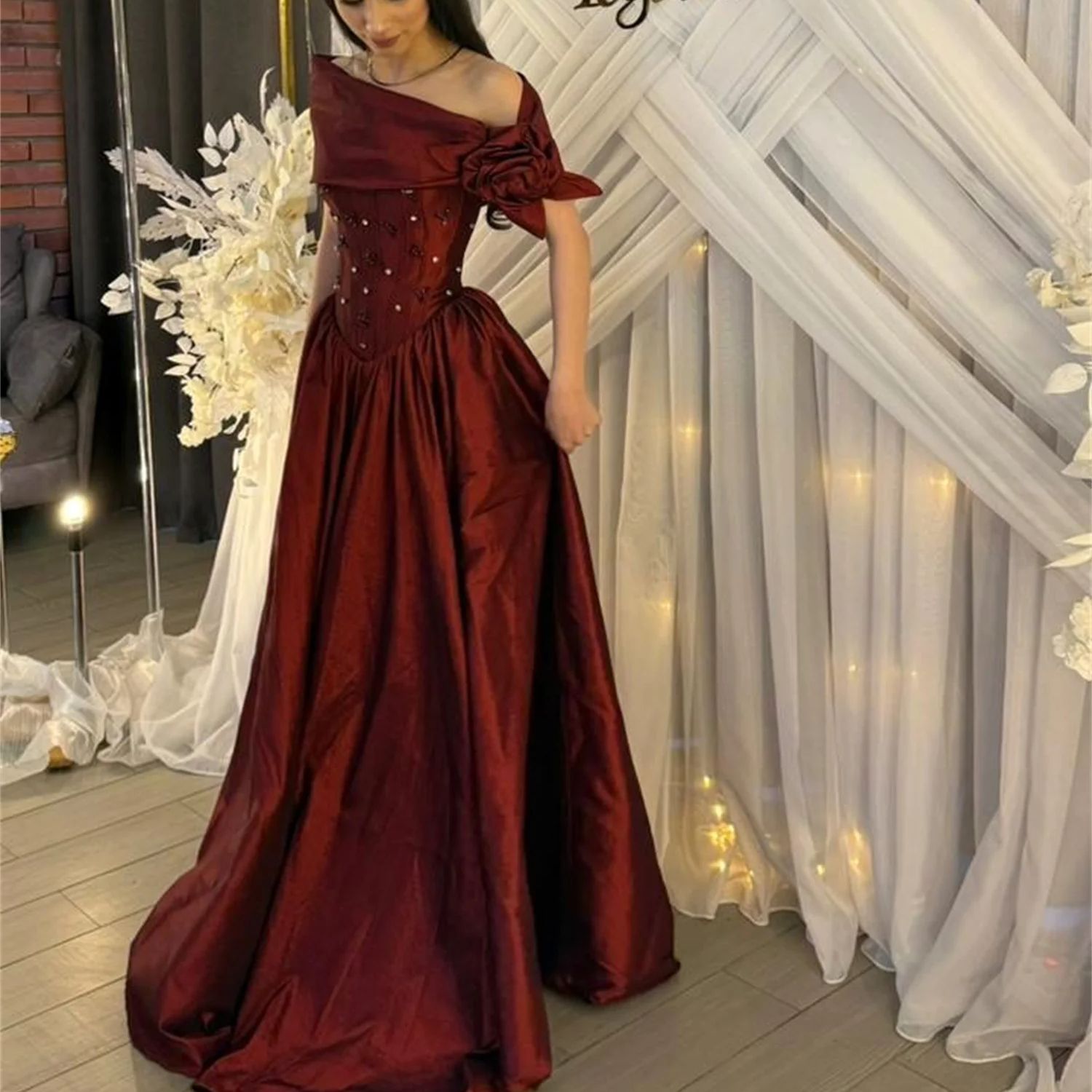 EDECPBM Dresses Gala Customized Women Evening Dress Платье Вечернее Luxurious Women's Evening Dresses for Special Occasions Prom