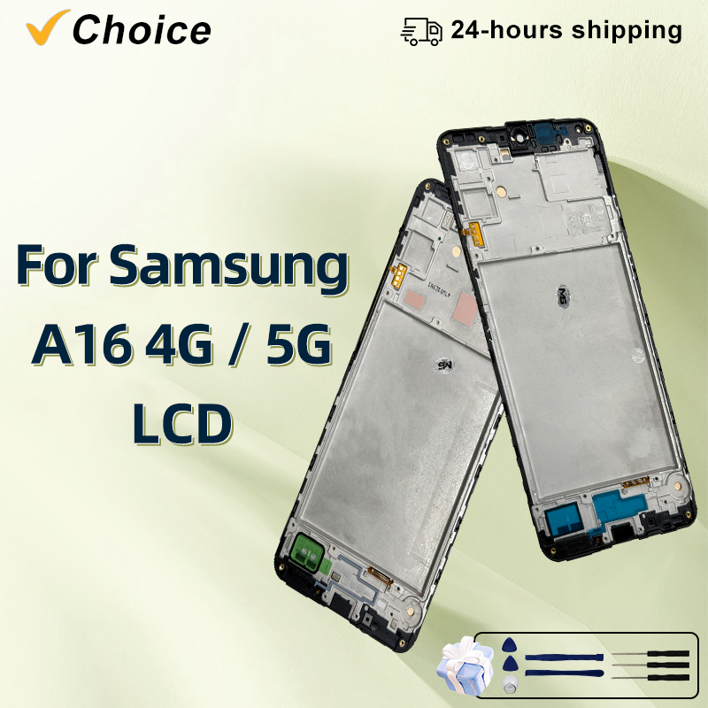 6.7 "OLED ディスプレイサムスンギャラクシー A16 4 グラム 5 グラム Lcd ディスプレイタッチスクリーンサムスン A16 A165F A165M A166B A166P A166E 液晶画面