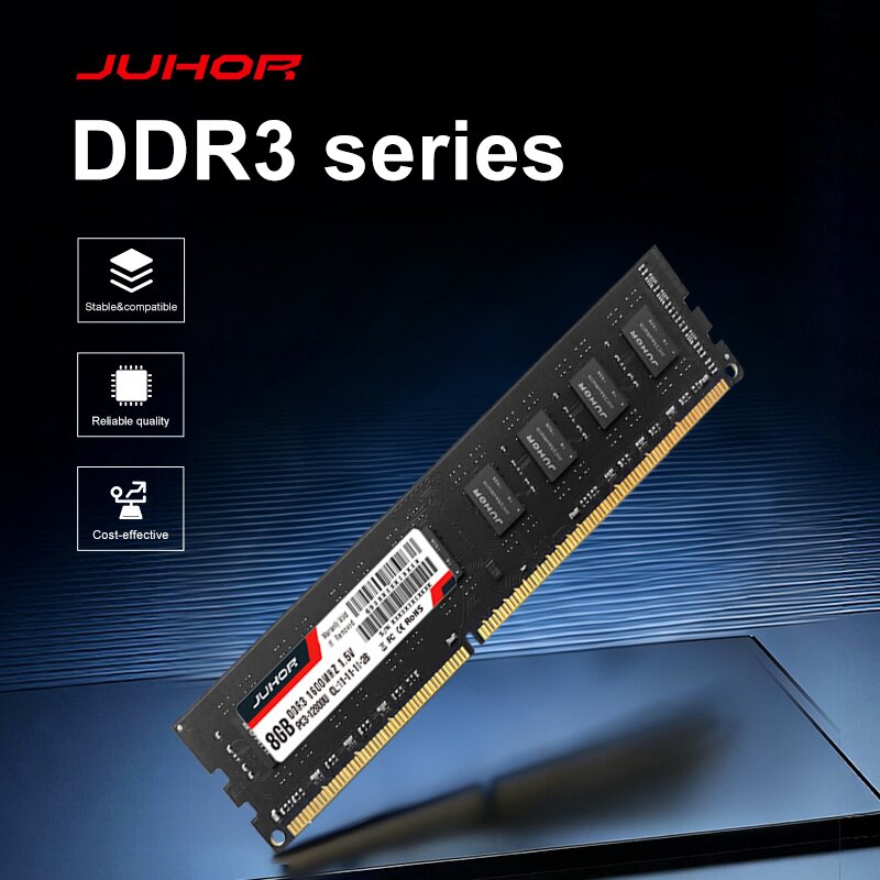 JUHOR DDR3 8GB 1600MHz デスクトップコンピュータ用メモリ RAM