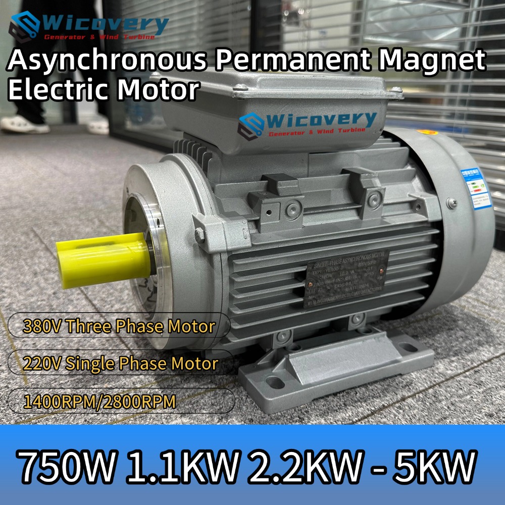 高品質 1400RPM 2800RPM 750W 5KW 2KW 220V 1 相 380V 3 相 AC 非同期モーターコンバータ周波数 50Hz 電動モーター