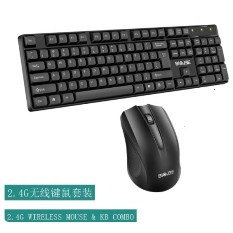BAJEAL W100 ワイヤレス キーボードとマウス セット ラップトップおよびデスクトップ コンピュータ用 省エネ ポータブル デザイン