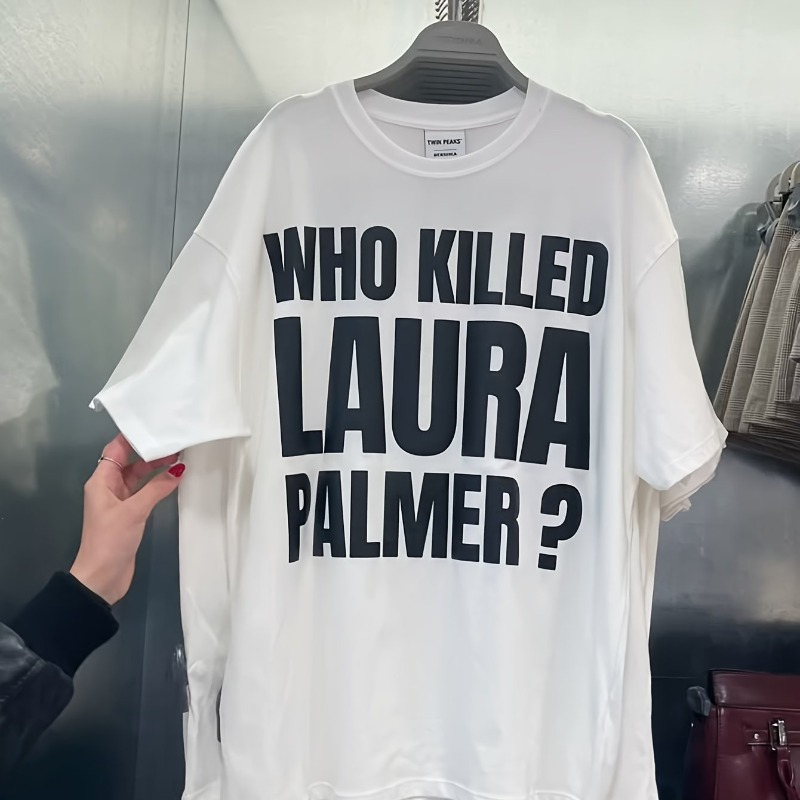 メンズ・ユニセックス「ツイン・ピークス」TVドラマテーマTシャツ 四季兼用 男女兼用 カジュアルTシャツ