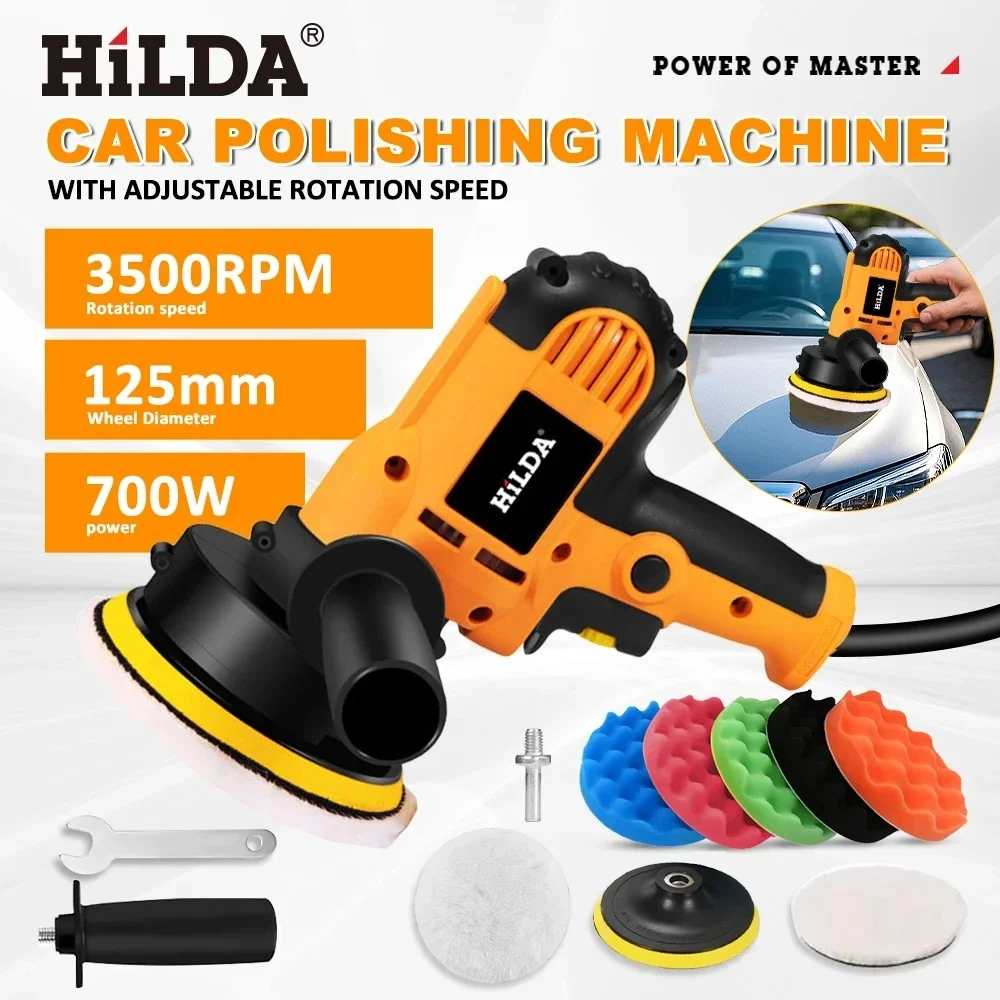 HILDA 電気自動車ポリッシャー車の美容ワックスがけマシン可変速サンディングワックスがけツール自動車研磨スクラッチ修理