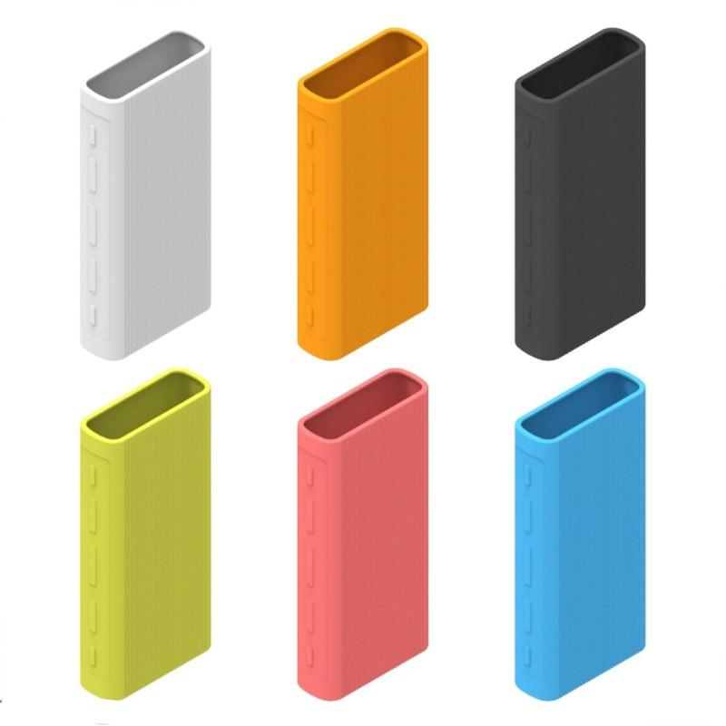 Xiaomi パワーバンクケースシリコンカバー 20000mAh 外部バッテリーパック Xiao mi PLM07ZM/PB2050ZM/PLM18ZM アクセサリーブラック