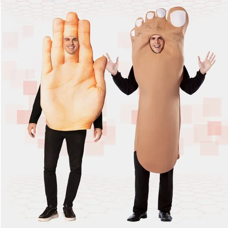 ハロウィンコスチュームコスプレ手足衣装友人カップル面白いドレスアップアイデアステージパフォーマンスカーニバルパーティー男性女性