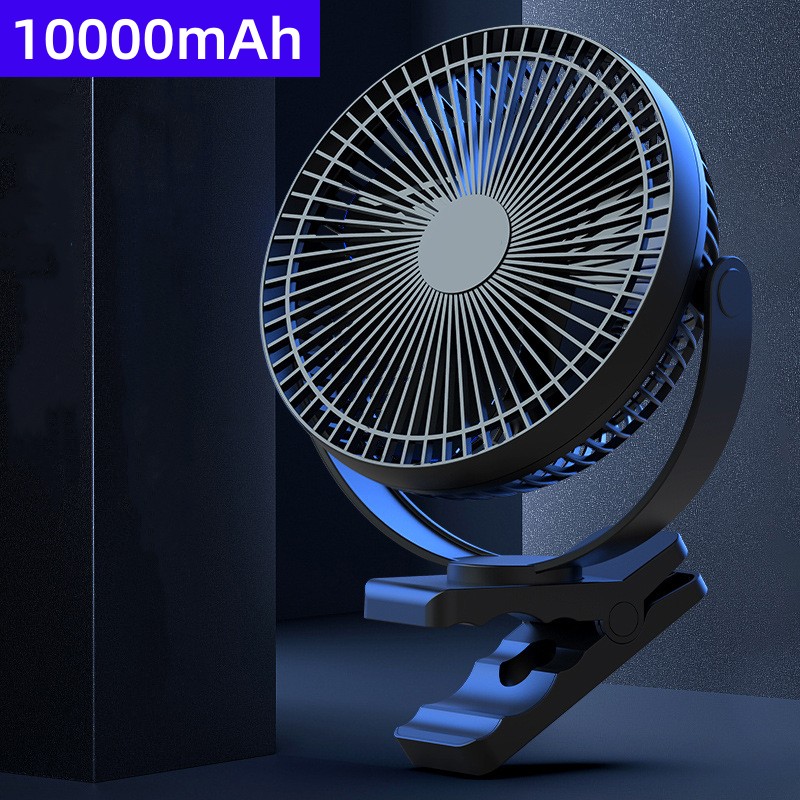 USB 充電ホームルームテーブルワイヤレス扇風機 10000mAh バッテリー屋外旅行ポータブルクリップ天井ファン 4 速度調整