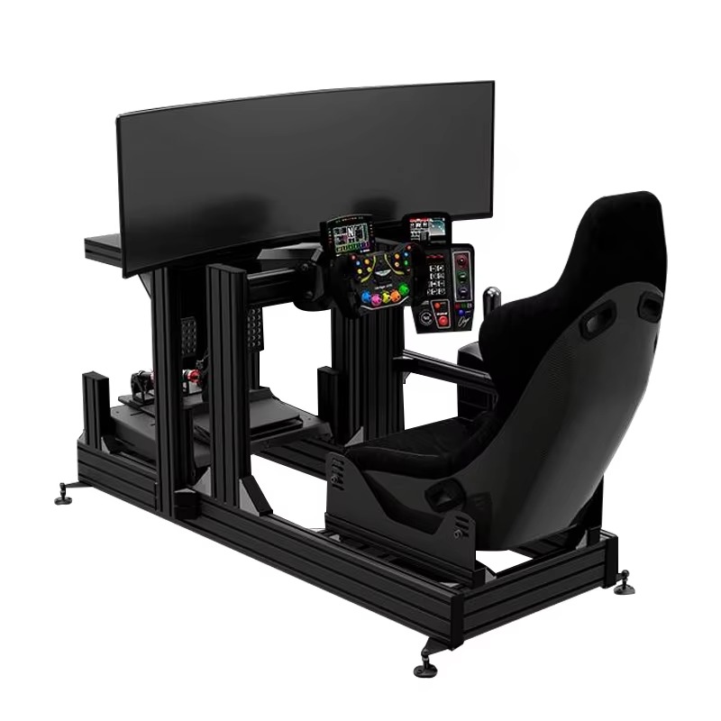 VR ゲームリグアルミプロファイル 40160 カートレーニング直接駆動レーシングコックピットシャーシキットドライビングシミュレーター