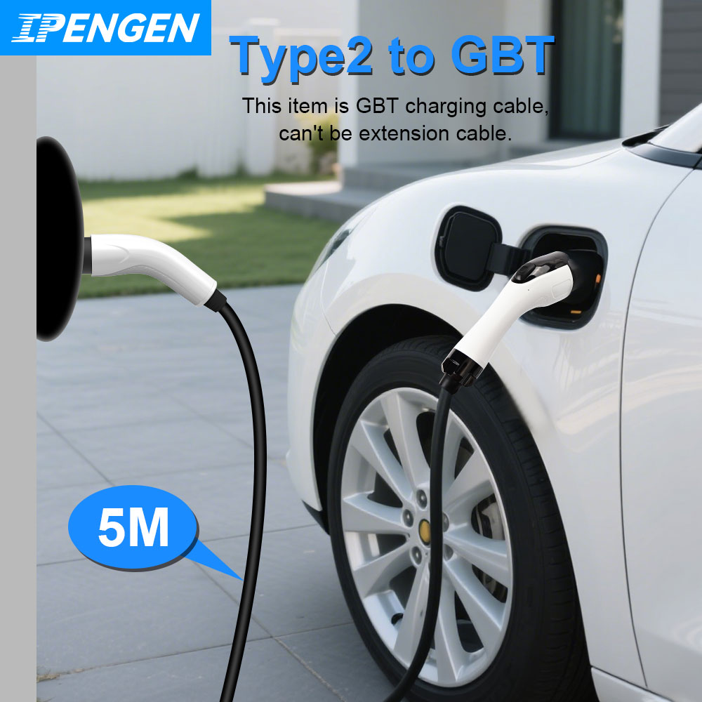IPENGEN Type2 に GBT EV 充電ケーブル 16A 3.5KW 11KW 32A 7KW 22KW 電気自動車タイプ 2 コード GB/T 充電ステーション用