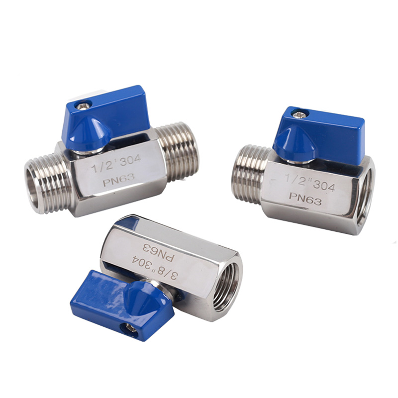 1/8 "1/4" 3/8" 1/2" 3/4" 1 インチ BSP オス/メスミニボールバルブ 304 ステンレス鋼手動タップバルブ自作