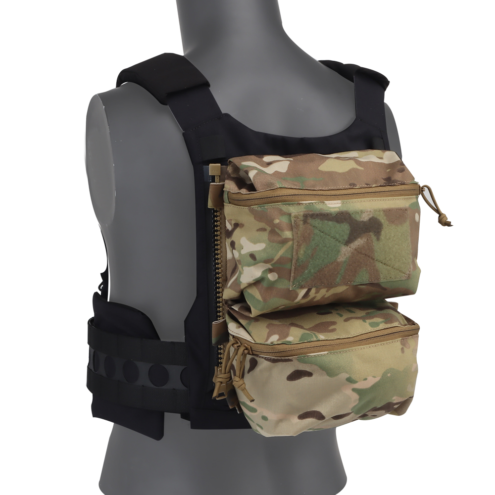 戦術 V5 PC バックパネルダブルバッグ汎用ポケットフェロスタイルベストプレートキャリアウォーターバッグギア