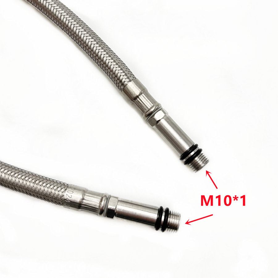 40/50/56/60 センチメートル M10 * 1 キッチン蛇口ホース 304 ステンレス鋼編組ホース蛇口交換部品ホースキッチンアクセサリー