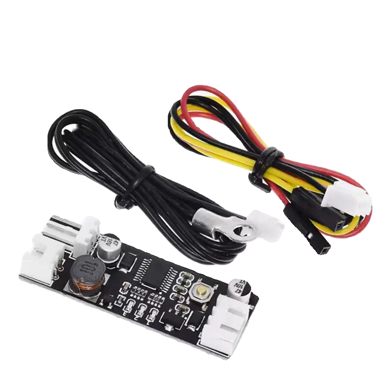シングルチャンネル 12V DC PWM 2-3 線式ファン温度コントローラーコンピュータケースファン温度制御ノイズ低減モジュール