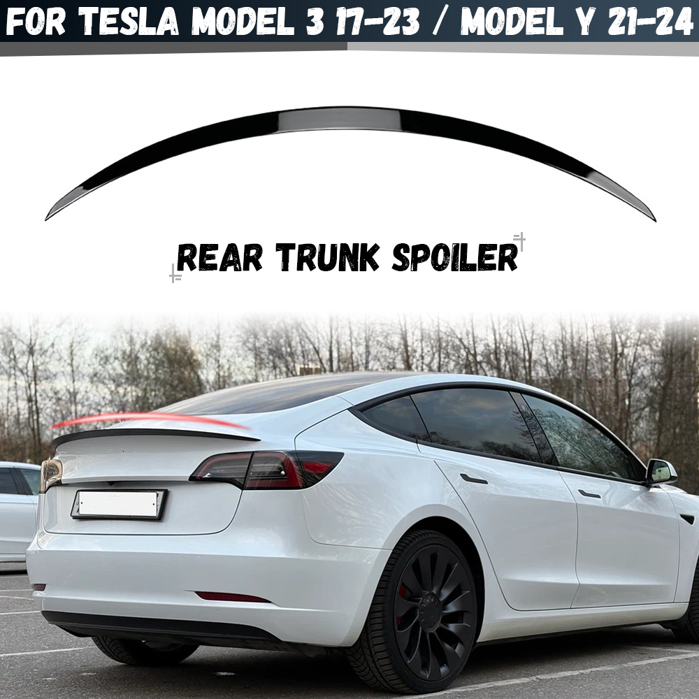 テスラモデル 3 2017-2023 / モデル Y 2021-2024 リアトランクスポイラートップテールウイングスポイラー車体キット
