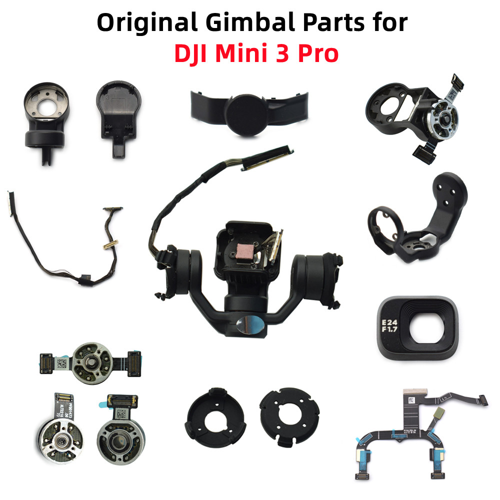オリジナルジンバルパーツ DJI Mini 3 Pro ジンバルハウジングシェルカメラレンズ PTZ 信号ケーブルヨーロールモーター/アームゴムダンピング
