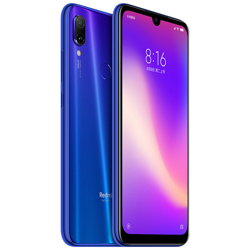 Xiaomi Redmi Note 7 4G 64G/6G 64G Original Smartphone Snapdragon 660AIE Android Mobile Phone 48.0MP+5.0MP Rear Camera Cellphone