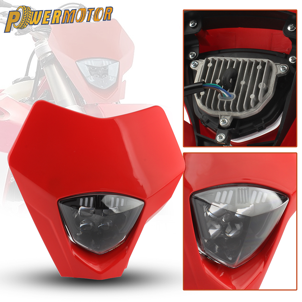 エンデューロオートバイ LED ヘッドライトガスガス TR TXT 125 250 280 EC 300R 450F ダートバイクモトクロスヘッドランプ修正されたアクセサリー