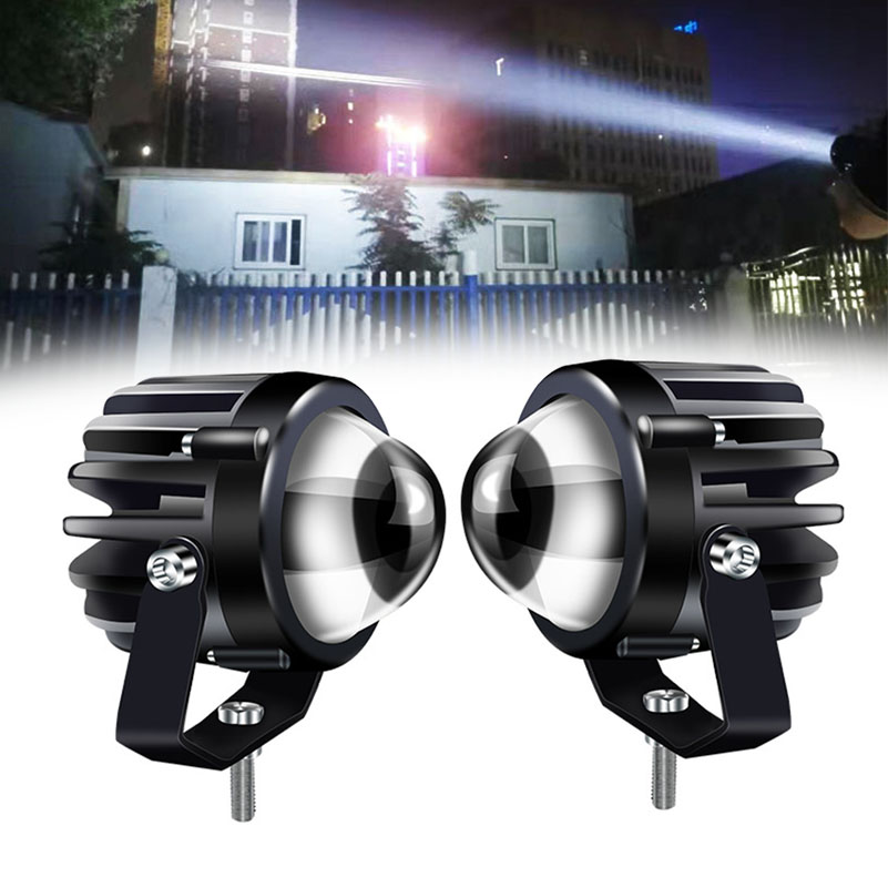 12V-80V ユニバーサル LED レーザースポットライトフォグレンズ 6000K 外部オートバイライトプロジェクターカー製品補助ライトアセンブリ