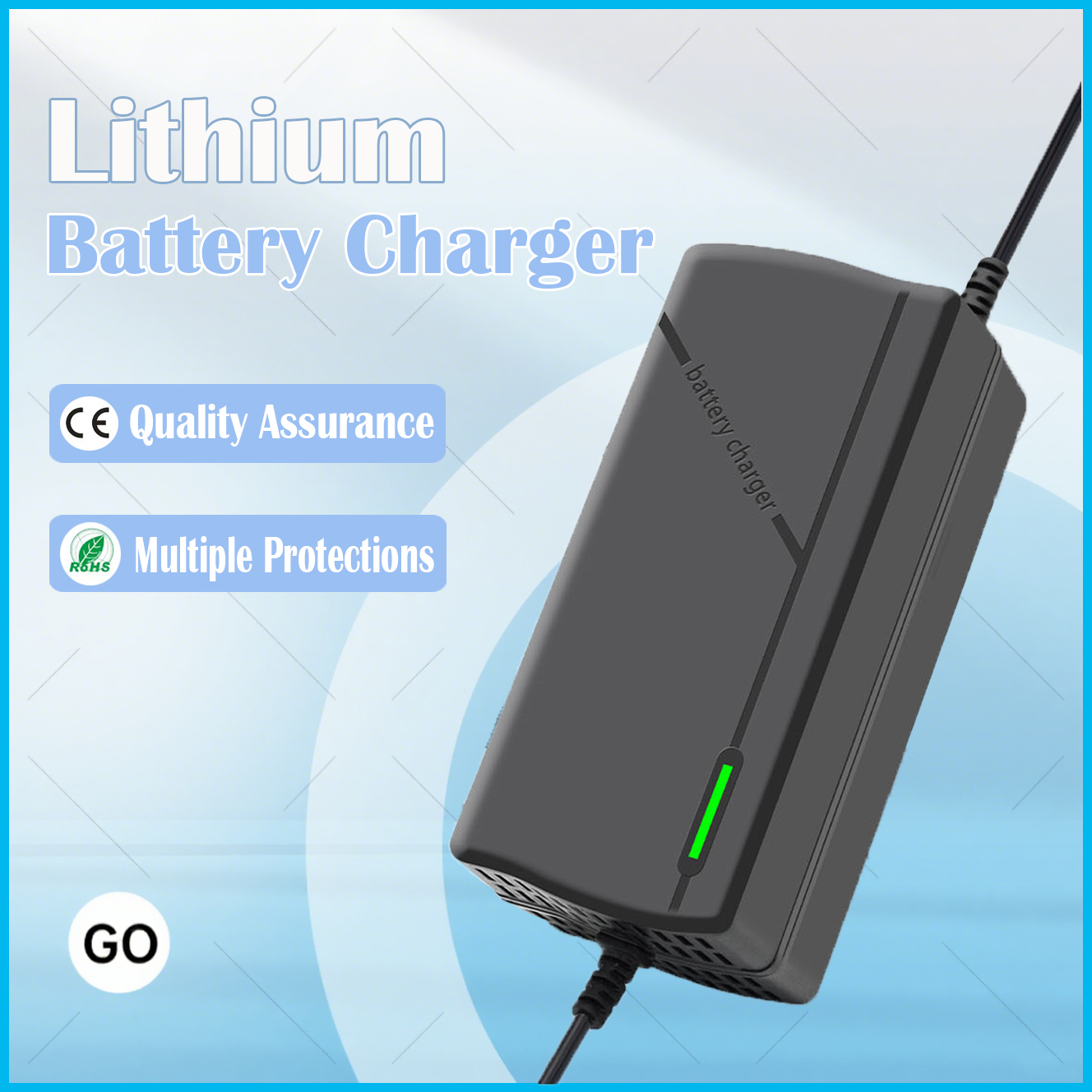 12 V/24 V/36 V/48 V/60 V/72 V リチウム電池充電器 2A 3A 5A リチウム電池パックエネルギー貯蔵機器充電車の充電器