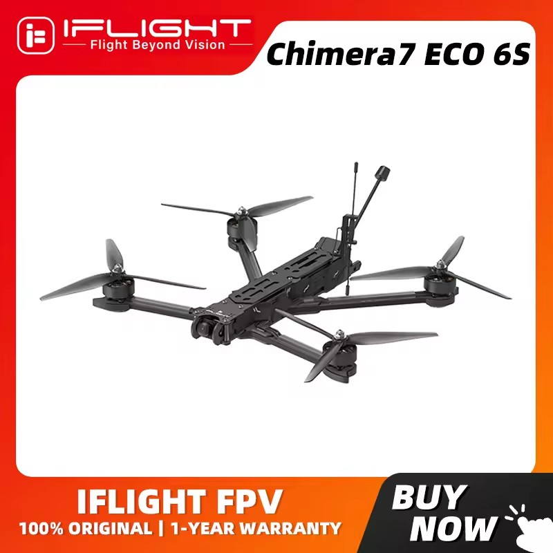 iFlight Chimera7 ECO アナログ 6S FPV 長距離ドローン XING-E 2809 モーター BLITZ Whoop 5.8G 1.6W 2.5W VTX