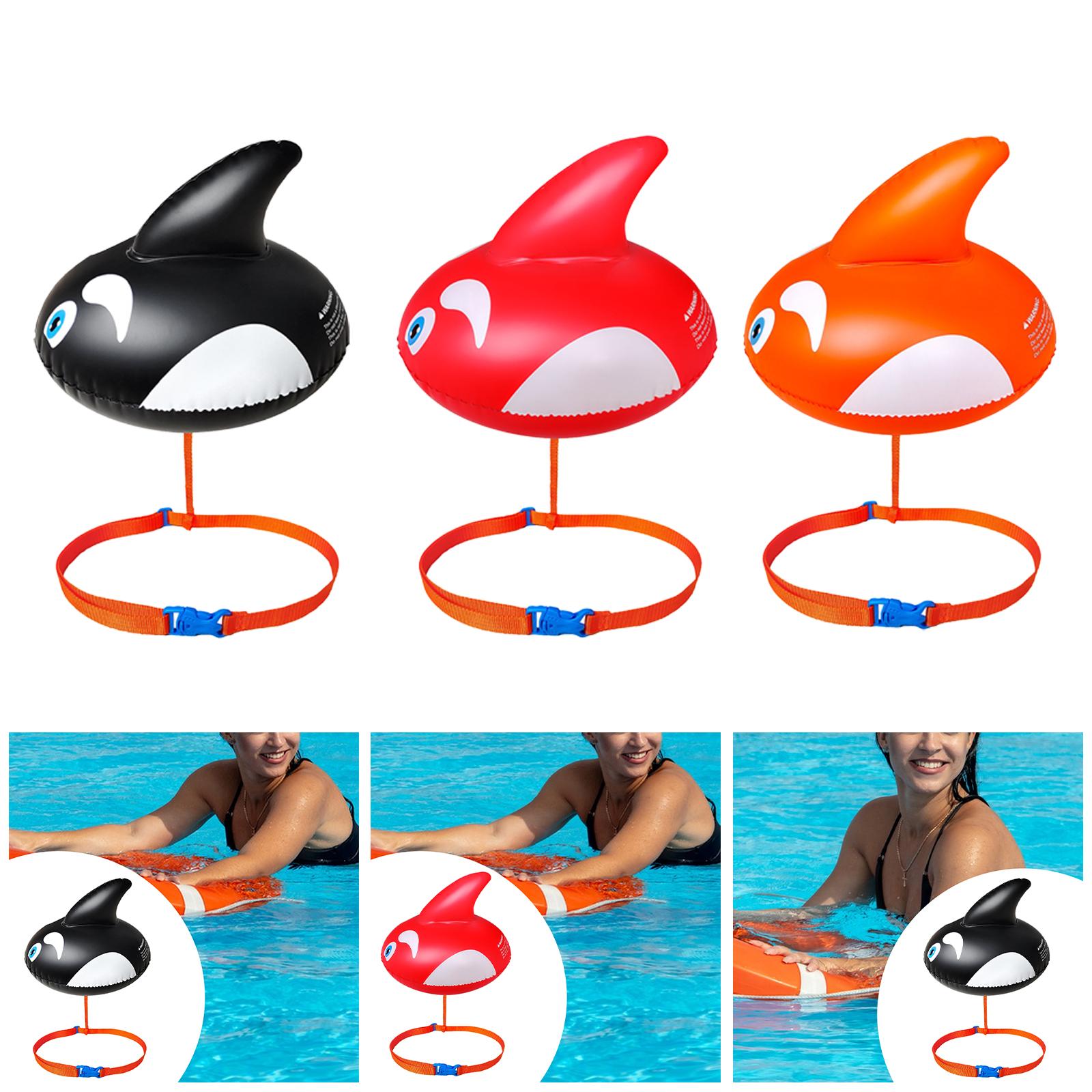 プール水泳ブイ ポータブル かわいい浮力おもちゃ ウエストベルト付き シュノーケルフロート ウォータースポーツ ドリフトカヤック エクササイズ シュノーケリング用