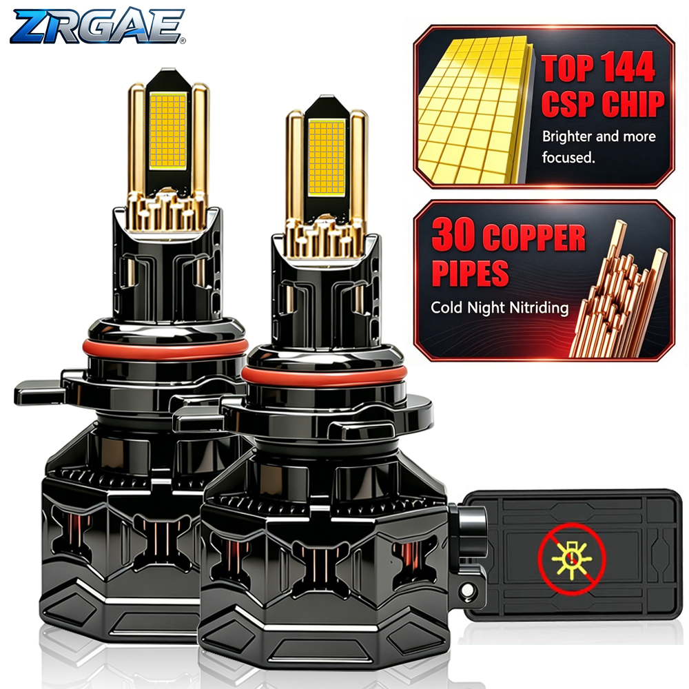20000W H7 LED Headlight H1 H4 H11 H8 H9 HB3 HB4 9005 9006 9012 High Power Canbus 30 Copper Tube Car Lamp Turbo Fog Lamp 6000K