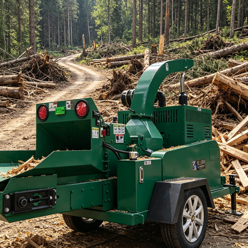 Wood Chipper Wood Chipper Machine Alloy Sharp Blades Portable Mulcher Household Backyard Branch Shredder