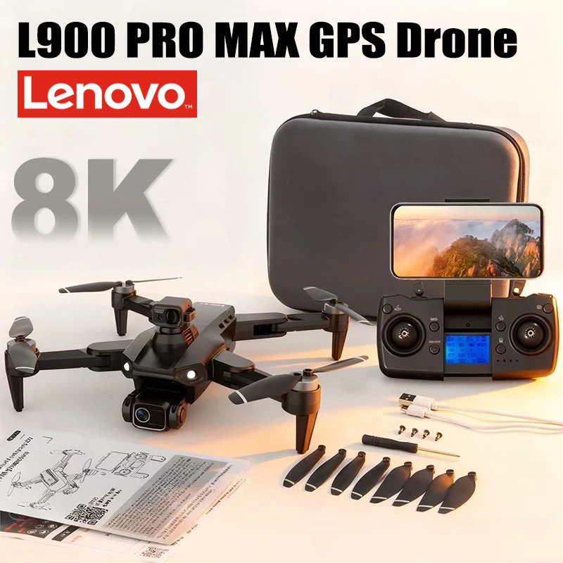 レノボ L900 プロマックス GPS ドローン 4K プロフェッショナル HD デュアルカメラ 5G Wifi ブラシレス折りたたみ式 Quadcopter RC 航空写真