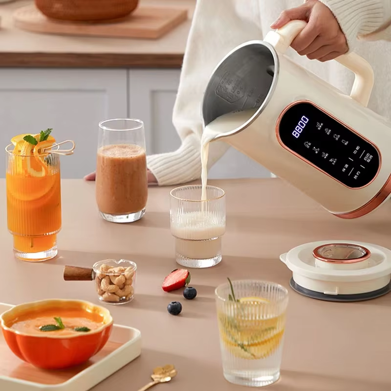 1500 ミリリットル豆乳マシン電気ジューサーブレンダーミキサー豆乳メーカー壁破壊機 10 葉ブレード朝食マシン