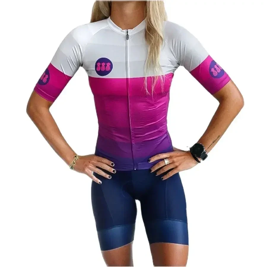 2020 トレスピナスサイクリングジャージセット 9D バイクショーツセット mtb ロパ女性夏速乾プロ自転車シャツマイヨキュロット着用